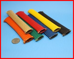 Fiberglass Sleeve with Acrylic Saturant Colored